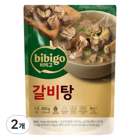 갈비탕밀키트 - 비비고 갈비탕, 400g, 2개