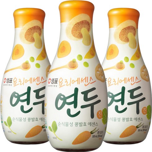 샘표 요리에센스 연두 진, 500ml, 3개