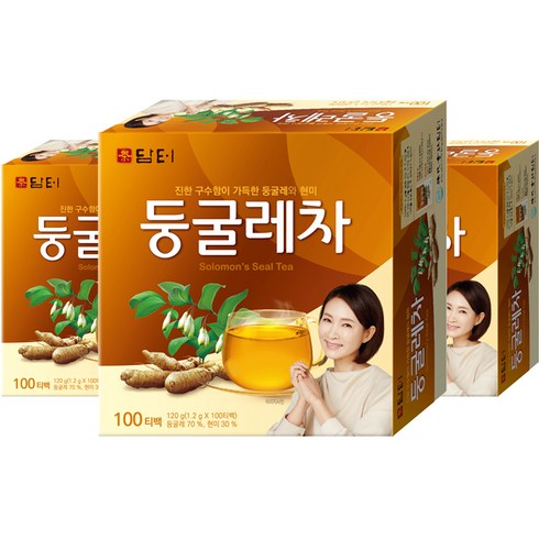 담터에프엔비 둥굴레차 100p, 1.2g, 100개입, 3개