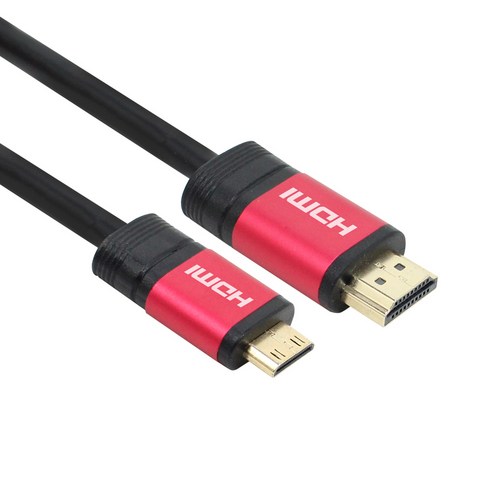 minidptohdmi - 넥시 레드메탈 MINI HDMI V2.0 모니터케이블, 1개, 2m