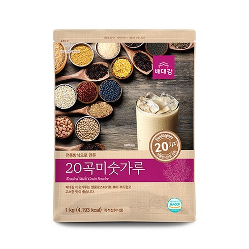 배대감 허니허니 통곡물 프로틴 선식 12 쉐이커 1개 - 배대감 20곡 미숫가루, 1kg, 1개