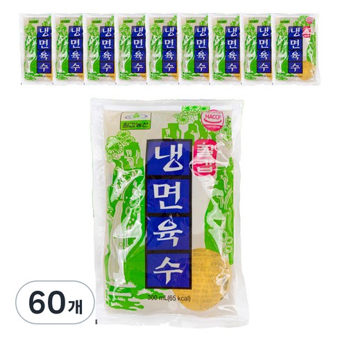 칠갑냉면육수 - 칠갑농산 냉면육수, 60개, 300ml