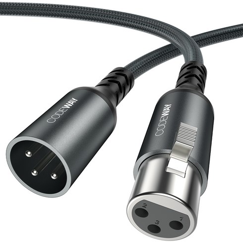 코드웨이 캐논 암수 XLR 마이크 케이블 1.5m, 1개