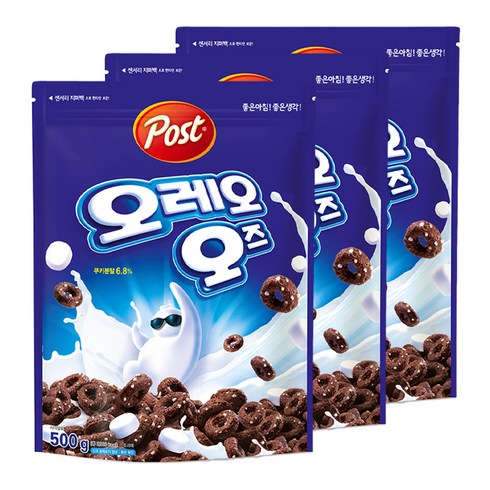 오뙤르 - 오레오 오즈 시리얼, 500g, 3개