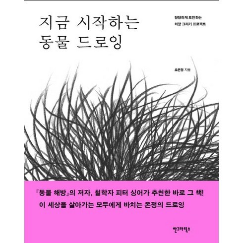 지금 시작하는 동물 드로잉:당당하게 도전하는 희망 그리기 프로젝트, 안그라픽스, 오은정 저