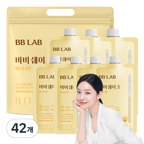 뉴트리원 비비랩 바비쉐이크 바나나맛, 40g, 42개