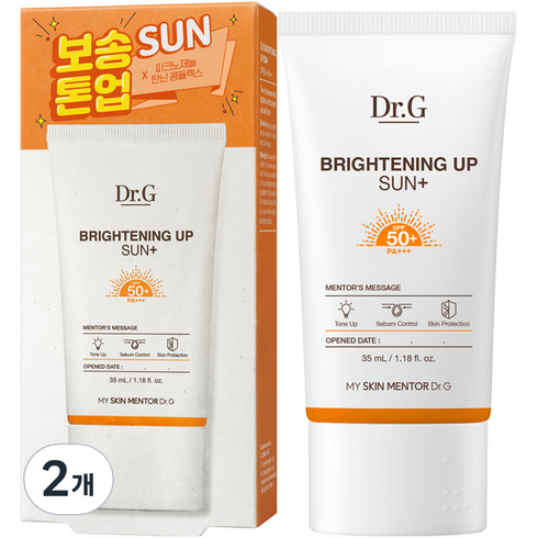 닥터지 브라이트닝 업 선 플러스 SPF50+ PA+++, 2개, 35ml