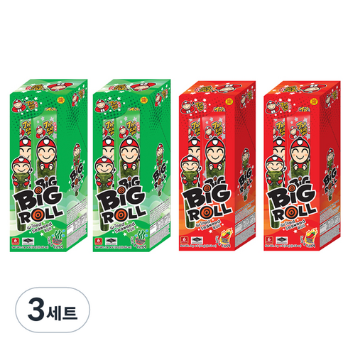 타오케노이 김스낵 빅롤 클래식 3g x 12p + 스파이시 3g x 12p, 3세트