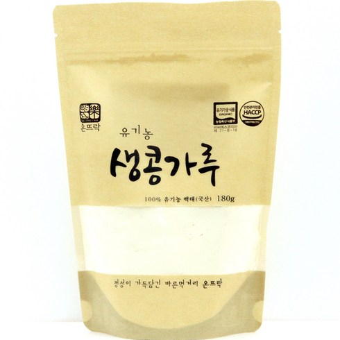 생콩가루 - 온뜨락 유기농 생콩가루, 1개, 180g