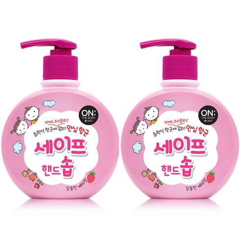 온더바디 세이프 핸드솝 액상형 베리향 300 ml, 2개, 300ml