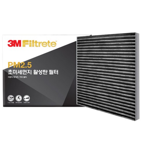 3M PM2.5 초미세먼지 활성탄 필터, F6209, 1개