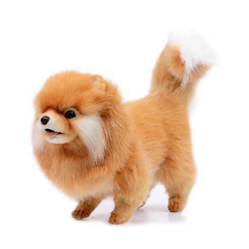한사토이 동물인형 7018 포메라니안 Pomeranian Dog, 28cm, 주황색
