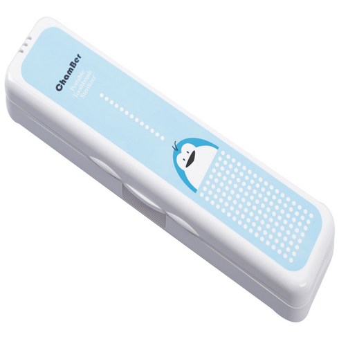 크린챔버 러블리 고급 휴대용 칫솔살균기 캐릭터 USB DK-701, 펭귄