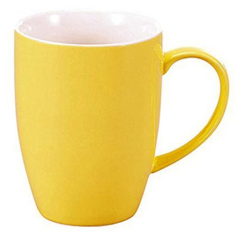 카라 Coffee macchiato mug yellow 머그컵, 혼합 색상, 1개