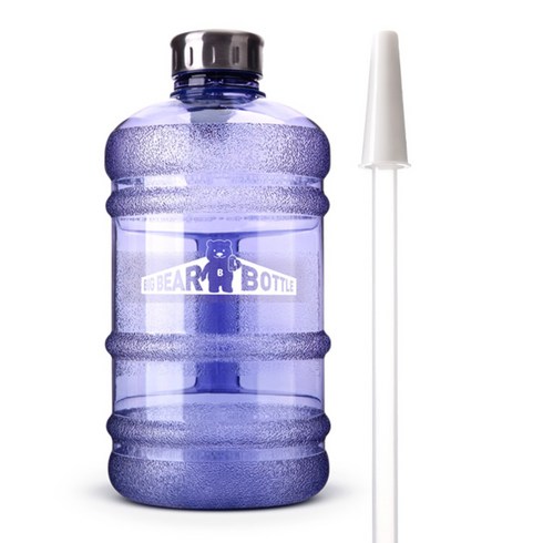 빅베어 워터보틀 + 호환빨대, 혼합 색상, 2.2L
