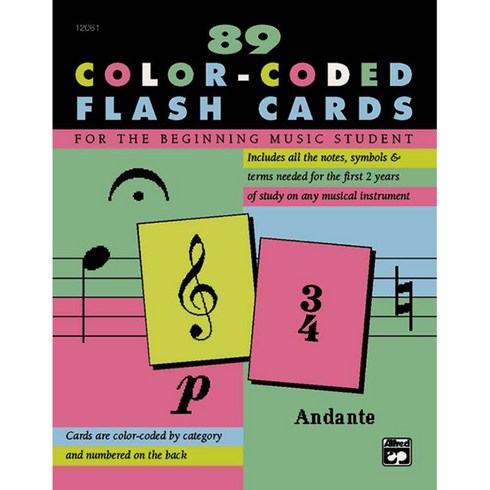 Complete Color-Coded Flash Cards: For All Beginning Music Students, Alfred Pub Co