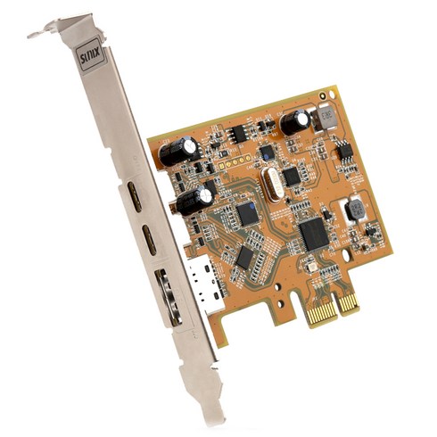 넥스트 USB3.1 & Displat Port Alt Mode PCI Express Host Card with Dual USB Type-C 그래픽 확장카드 SUNIX-UPD2018-B