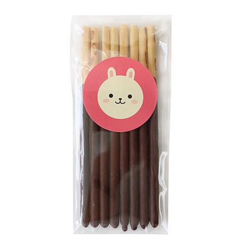 황씨네도시락 OPP 봉투 6 x 20 cm 108p + 애니멀 원형 스티커 108p, 1세트