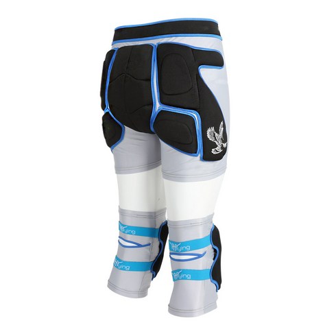 이프플라잉 성인용 스키 스노우보드 엉덩이+무릎 보호대 세트, 블루
