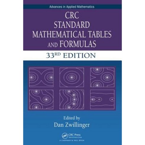 CRC Standard Mathematical Tables and Formulas 33rd Edition Hardcover, CRC Press