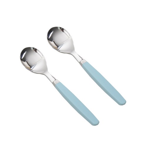 픽미 컬러 베이직 아동 숟가락만, 블루, 2개입