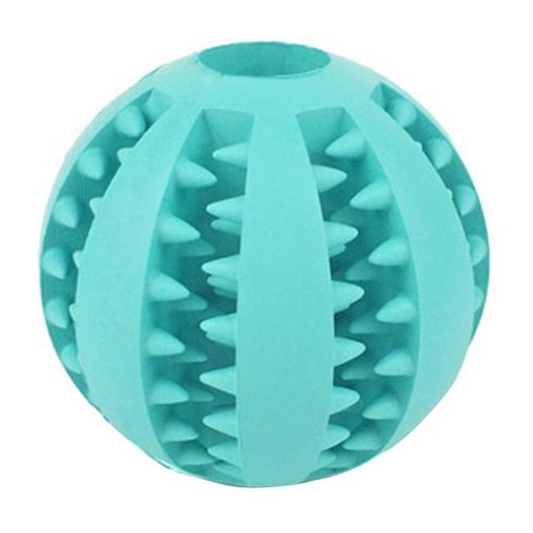 AnTs 반려동물 고무 간식 장난감 볼 원형 L, 민트, 1개