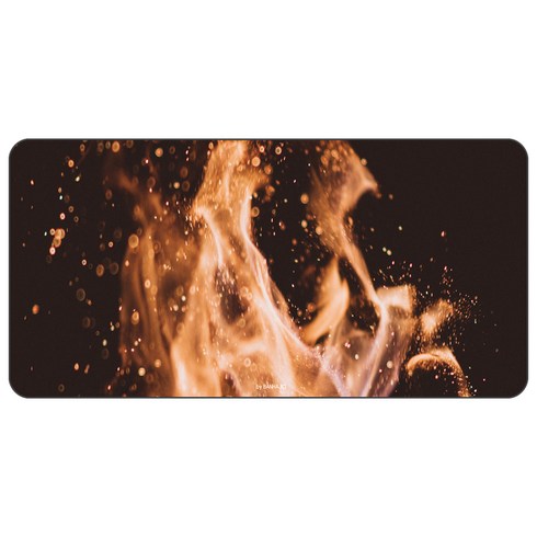 나노씨엔티 게이밍 디자인 데스크매트 100 x 50 cm, N0053 불꽃, 1개