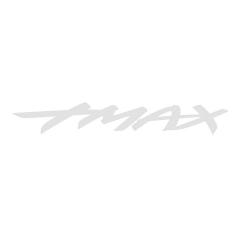 그리븐 TMAX 야마하 티맥스 바이크 데칼 스티커 10275 30cm, 브라이트 그레이, 2개입