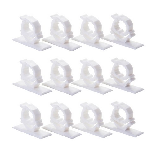 슈퍼식스 접착전선 정리클립 화이트 4p, 3개입