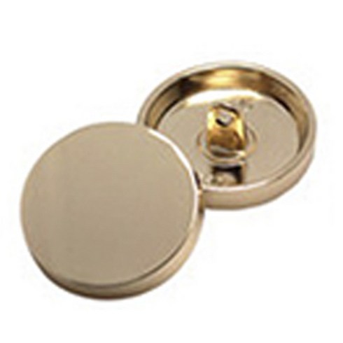 Y&M 하이퀄리티 플랫탑 메탈 버튼단추 15mm, GOLD, 10개