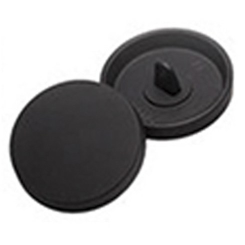 Y&M 하이퀄리티 플랫탑 메탈 버튼단추 28mm, BLACK, 10개