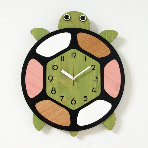 나룸 브론즈하우스 꼬순이 무소음 벽시계 WMC-117, 혼합 색상