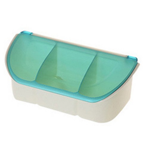 슈퍼식스 멀티 곡물 조미료 상자 사각형 3구 블루, 1개