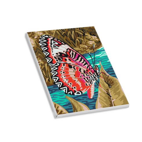 헬로페인팅 직접그리는 그림그리기 DIY 도면 잎사귀와나비, 07, 1개