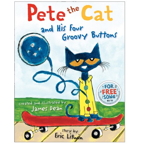 petethecat - Pete the Cat and his Four Groovy Buttons, HarperCollins Children