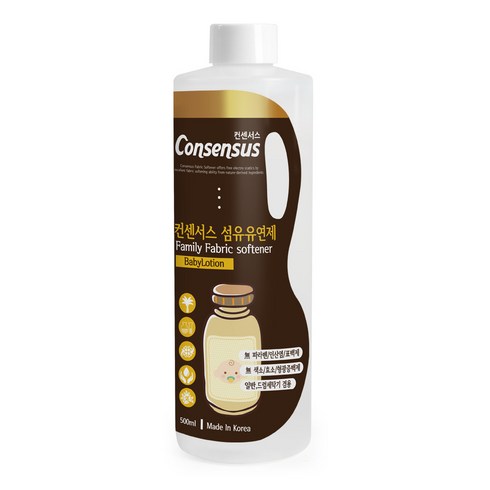 컨센서스 패밀리 섬유유연제 베이비로션 본품, 500ml, 1개