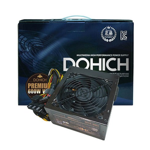 DOHICH 하이퍼포먼스 파워서플라이 쿨러 PREMIUM 600W V2.3