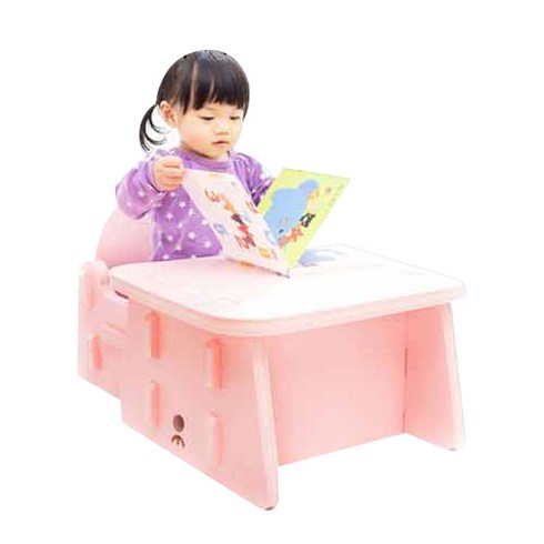 우토이 소프트 책상의자세트, 러블리 핑크