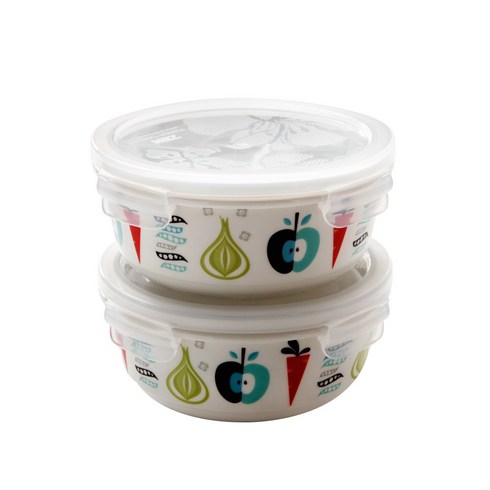 젠한국 런치 ISAK 원형 밀폐용기 610ml 2p 세트, 1세트, 단품