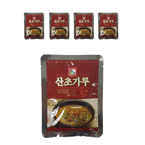 산초가루 - 솔표 산초가루, 40g, 5개