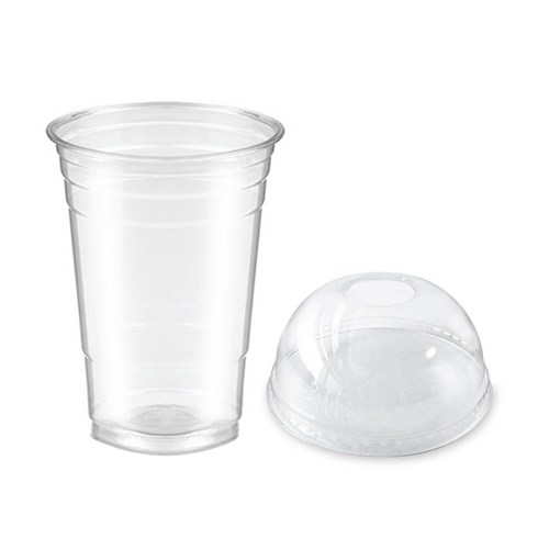 하이시스로지텍 600ml PLA 아이스컵 + 98mm 돔뚜껑, 1세트