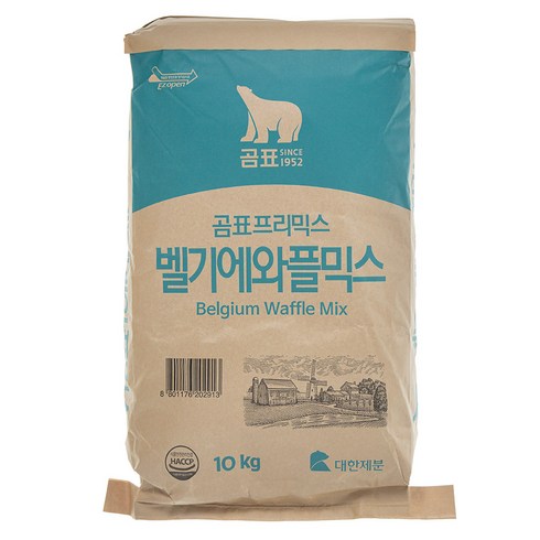 곰표와플믹스 - 곰표 대한제분 벨기에 와플믹스, 10kg, 1개