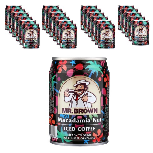 미스터 브라운 마카다미아너트향 커피, 240ml, 24개