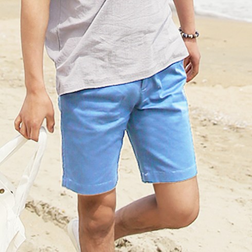 타운클로 남성용 스트래치 하이스판 면반바지