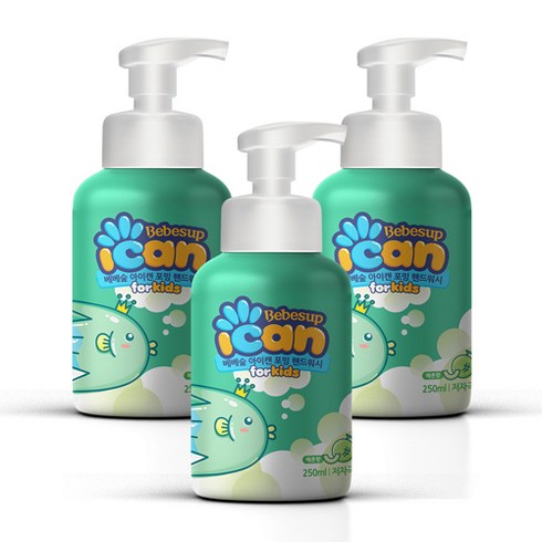 베베숲 아이캔 포밍 핸드워시 250ml, 메론향, 3개