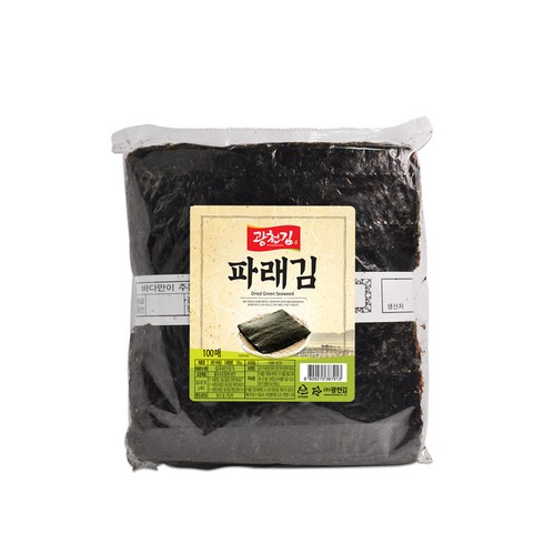 광천김 파래생김 100p, 1개, 150g