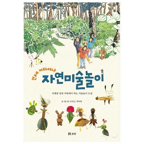 자연미술 - 언제 어디서나 자연미술놀이:사계절 내내 자연에서 하는 미술놀이 도감, 보리출판사
