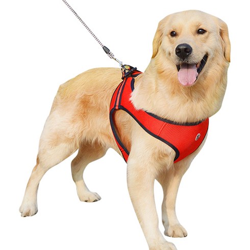 RealPet 4계절 슬림 조끼 하네스 4L, RED