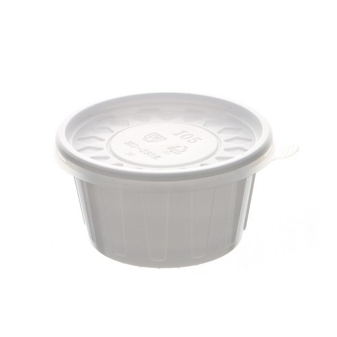 더담다 일회용 소스컵 232 중 105 x 55 mm 백색, 1개입, 400개
