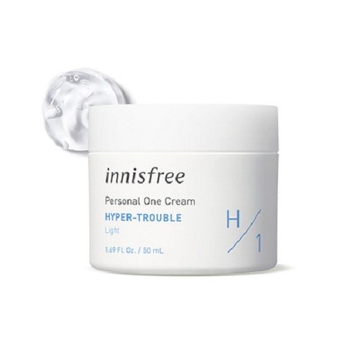 이니스프리 퍼스널 원크림 하이퍼 트러블 라이트 H/1, 50ml, 1개